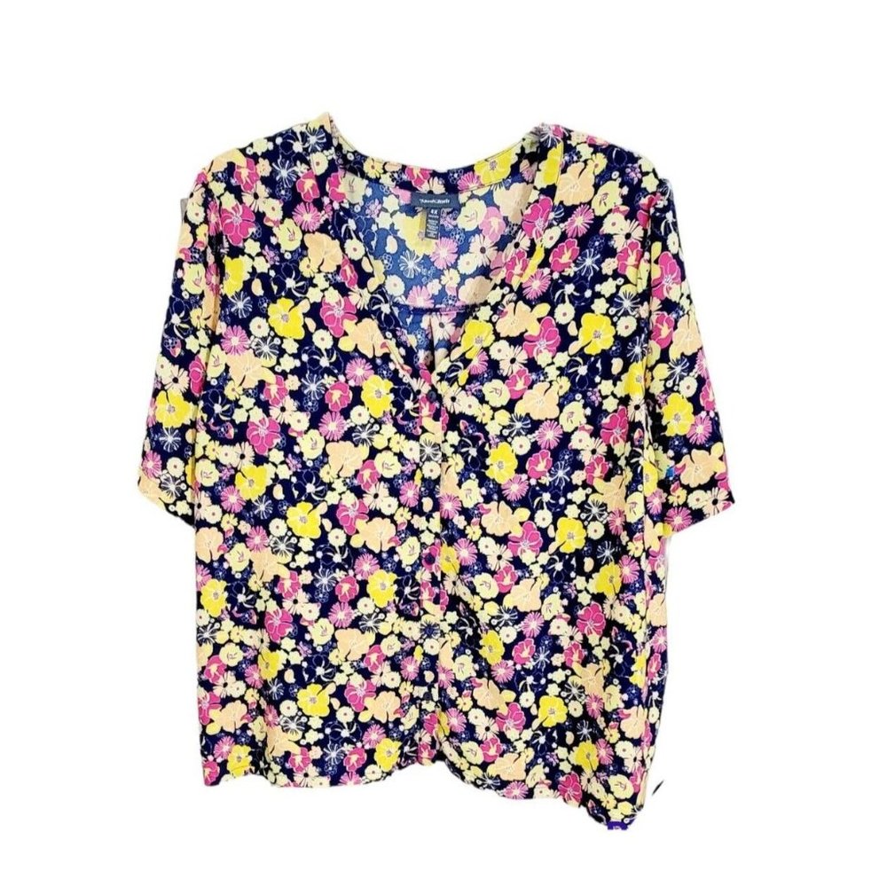 ModCloth Women's Blouse Wildflower Wanderlust Floral Multi-color Size 4X NWT - Picture 11 of 14